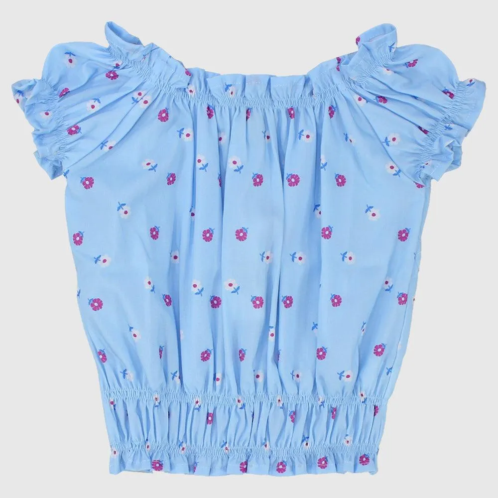 Mini Flowers Sleeveless Blouse