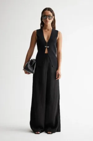 Monara Knit Vest Black