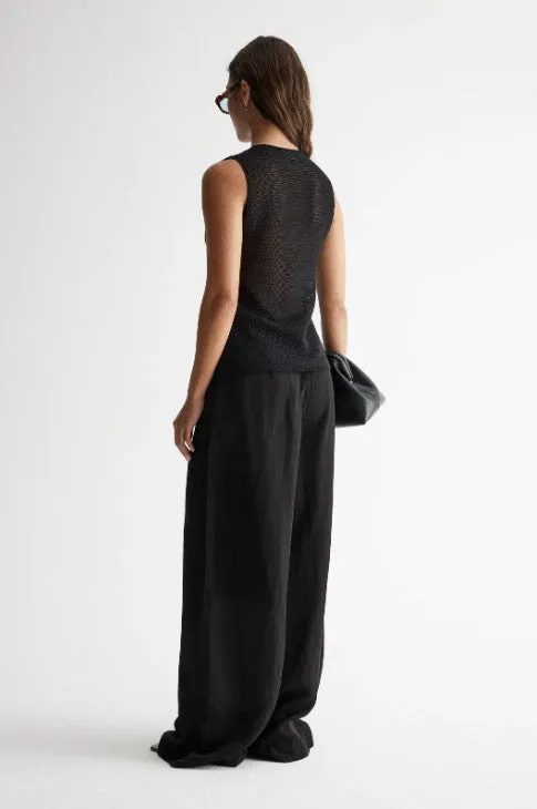 Monara Knit Vest Black