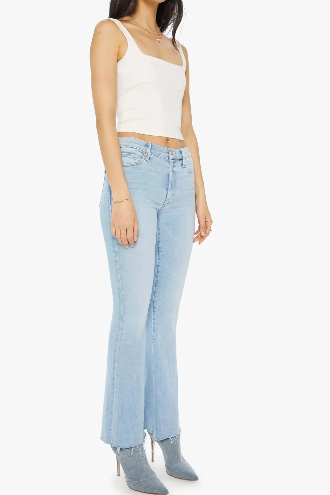 Mother Weekender Fray Jeans Mood Ring