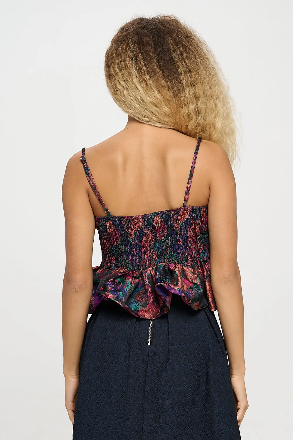 Multi Jacquard Bow Top