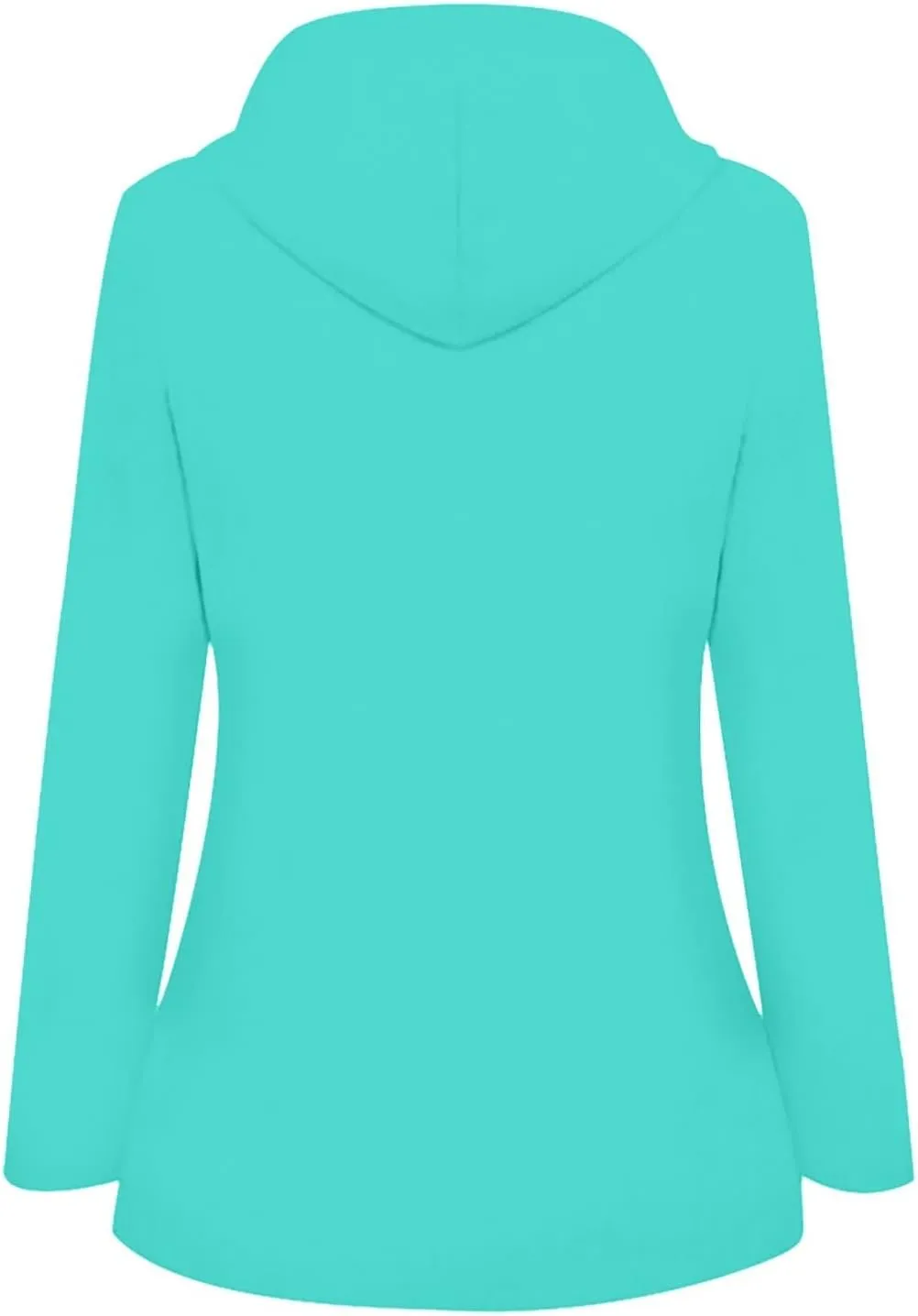 NaRHbrg Raincoat Hoodie for Women, Teen Girls Lightweight Hooded Jacket Solid Rain Jacket Outdoor Raincoat Windproof