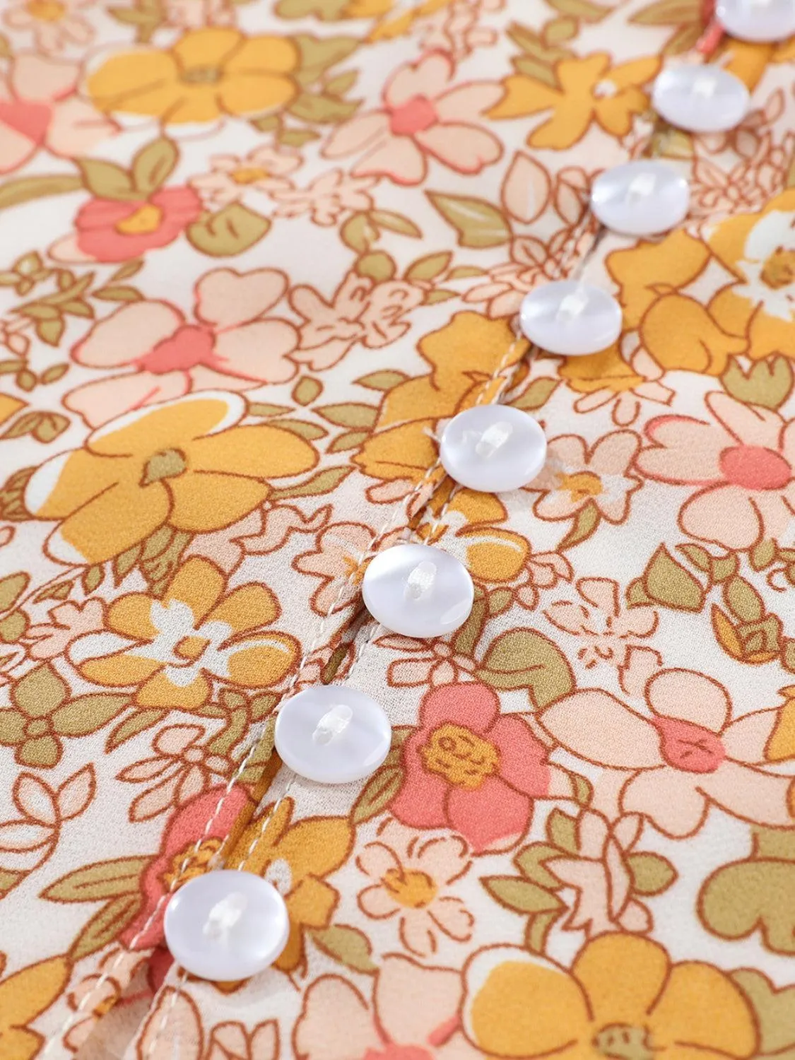 Office To Vacation Long Sleeve Floral Blouse