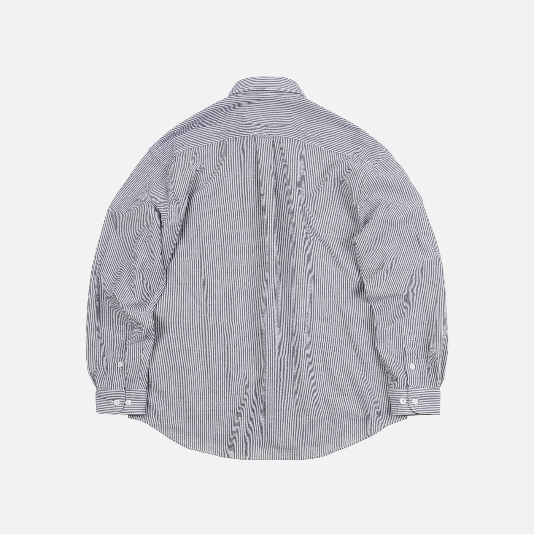 OG STRIPE SEERSUCKER SHIRT - BLACK