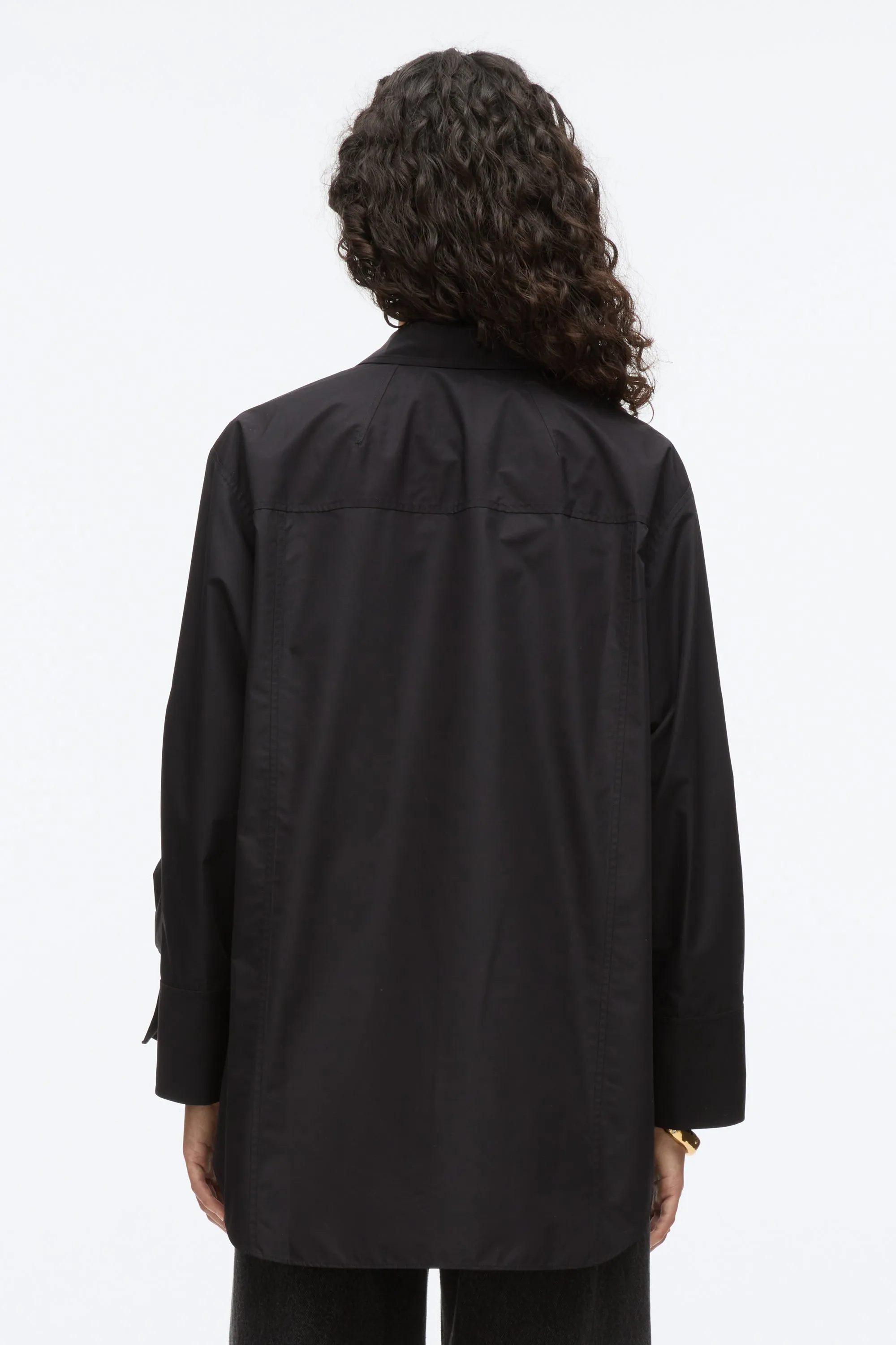 Oversize Shirt with Cascade Cuff