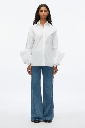 Oversize Shirt with Cascade Cuff