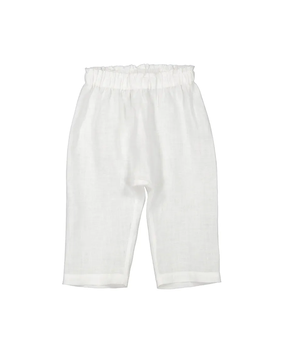Panu Linen Pants - White