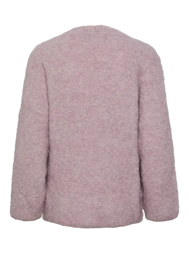 PCFIKA LS OVERSIZE V-NECK KNIT