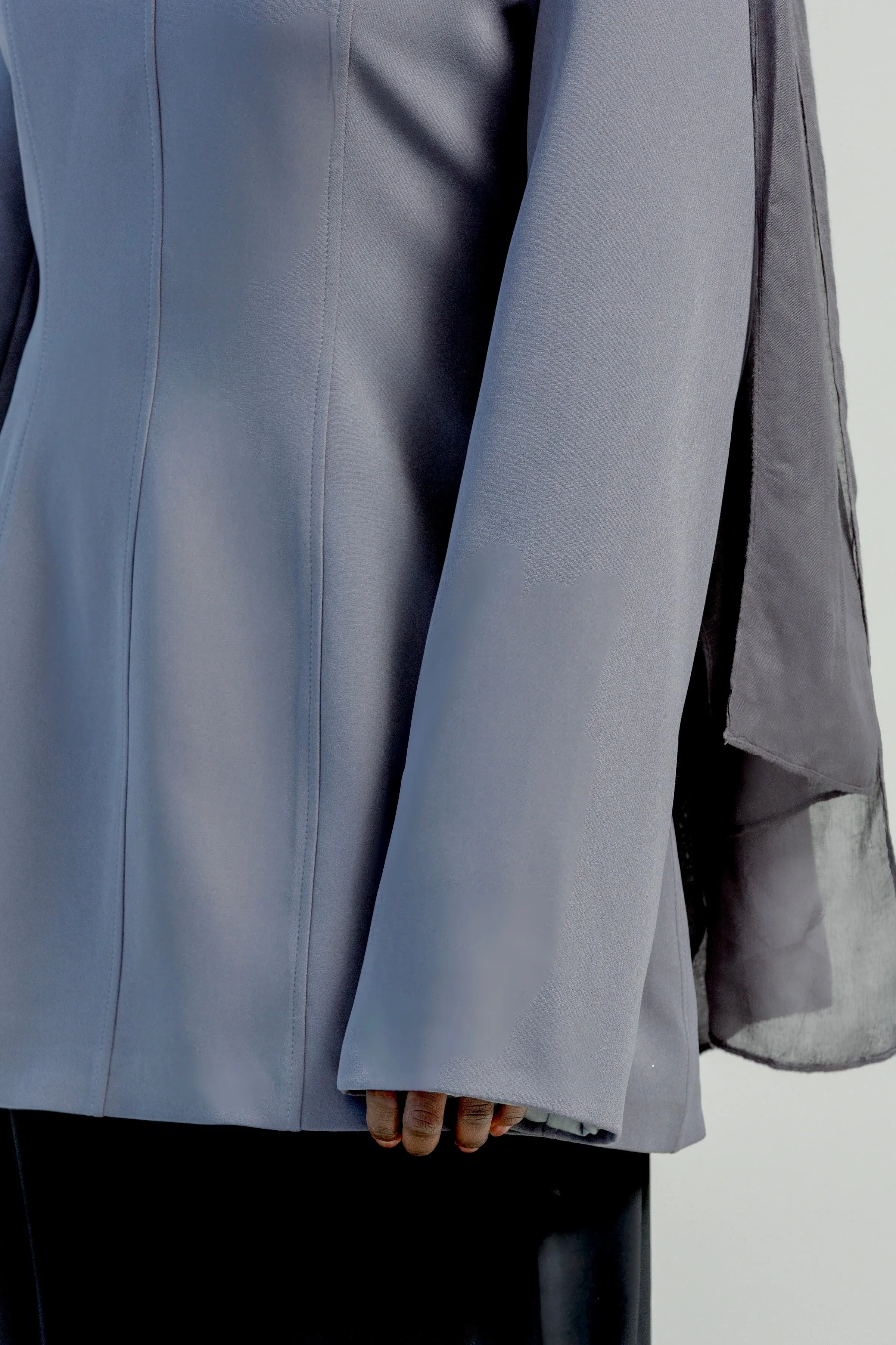 Pewter Gray Structured Tunic - Final Sale