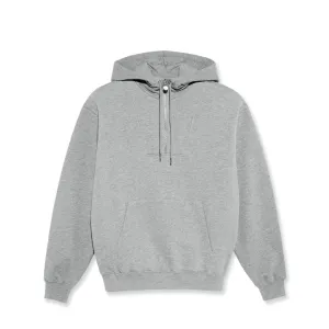 Polar Skate Co. Half Zip Hoodie Heather Grey