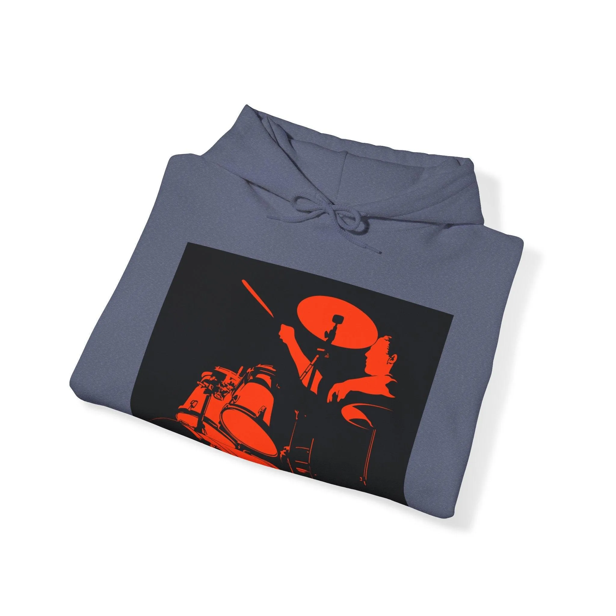Red Black Drummer Unisex Heavy Blend™ Hooded Sweatshirt