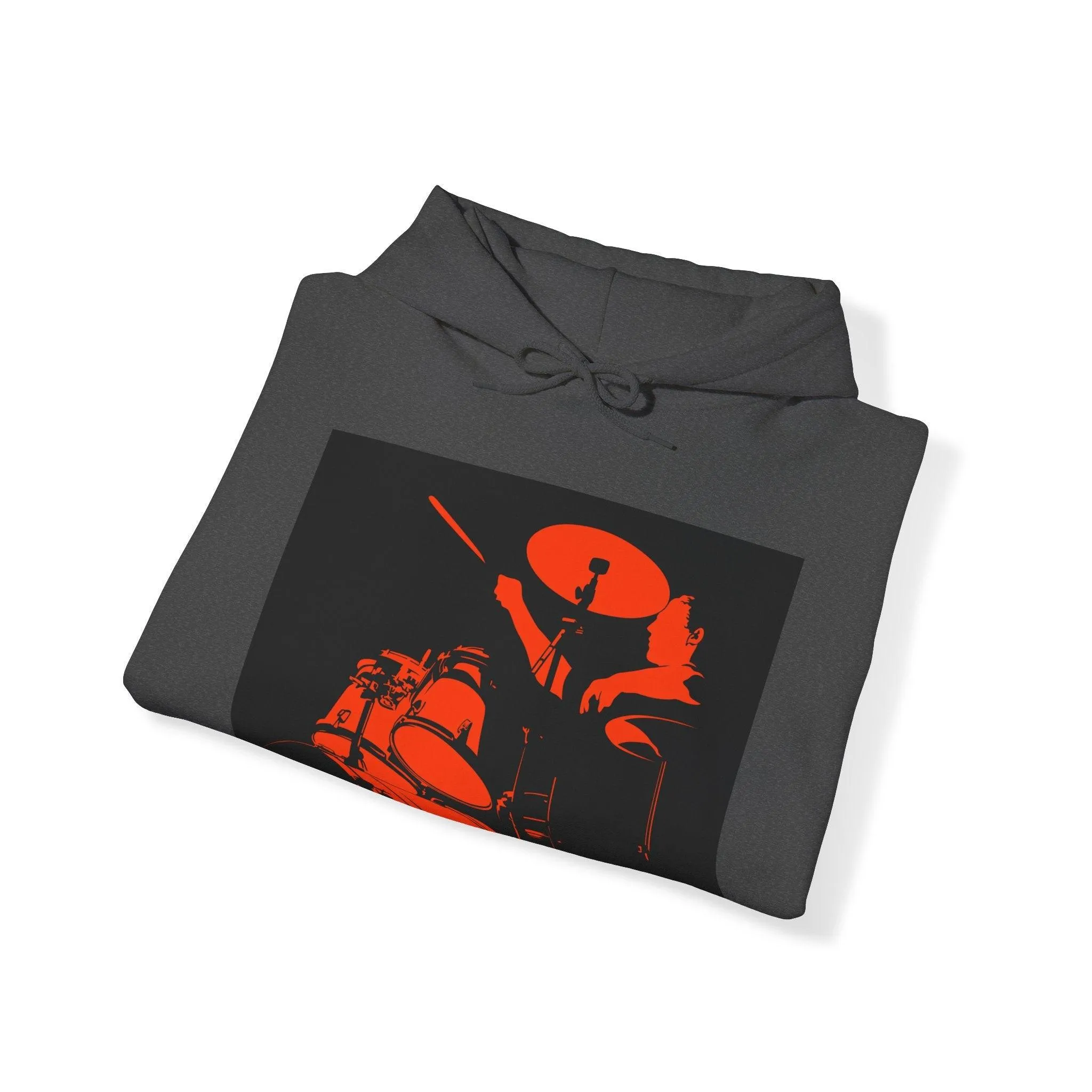 Red Black Drummer Unisex Heavy Blend™ Hooded Sweatshirt