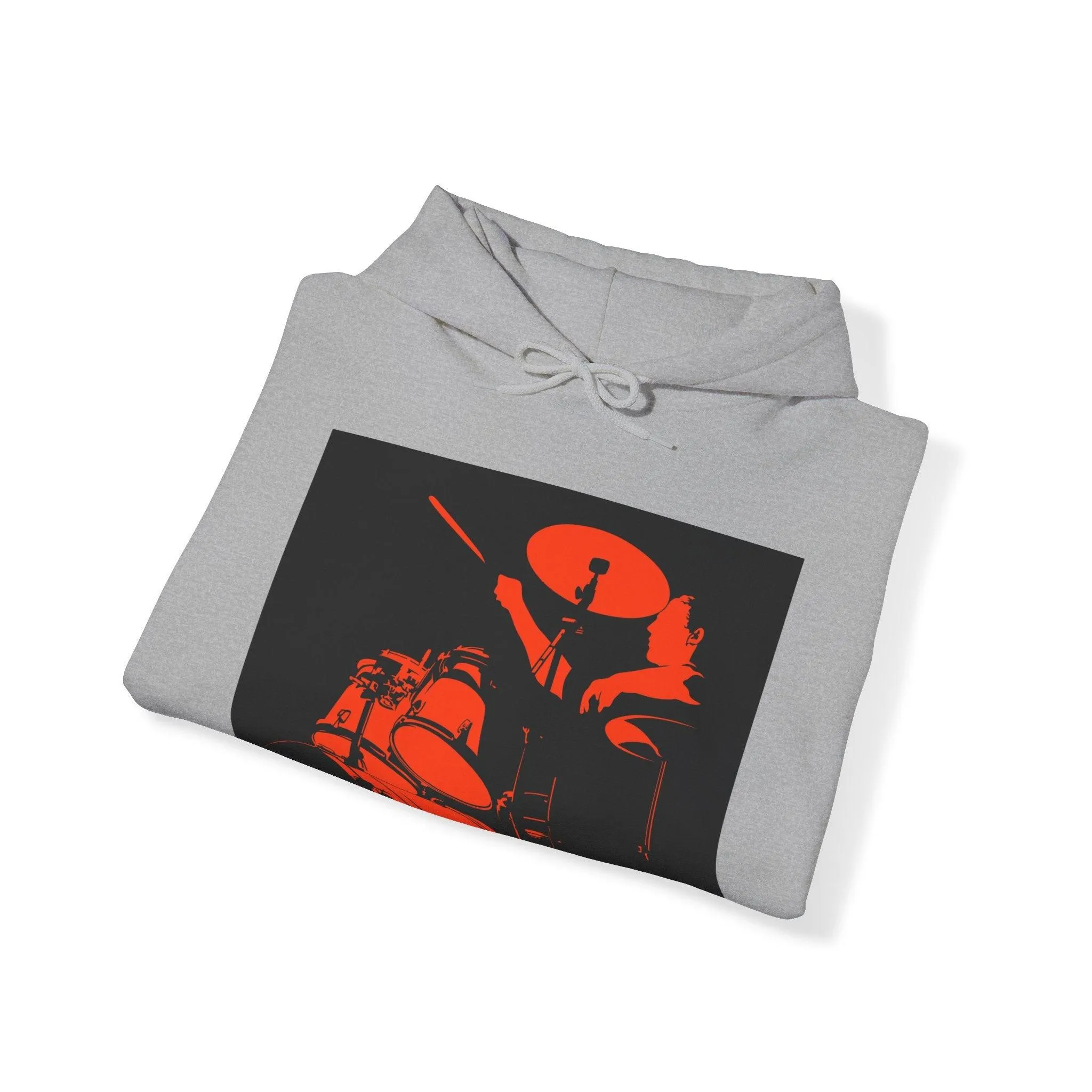 Red Black Drummer Unisex Heavy Blend™ Hooded Sweatshirt