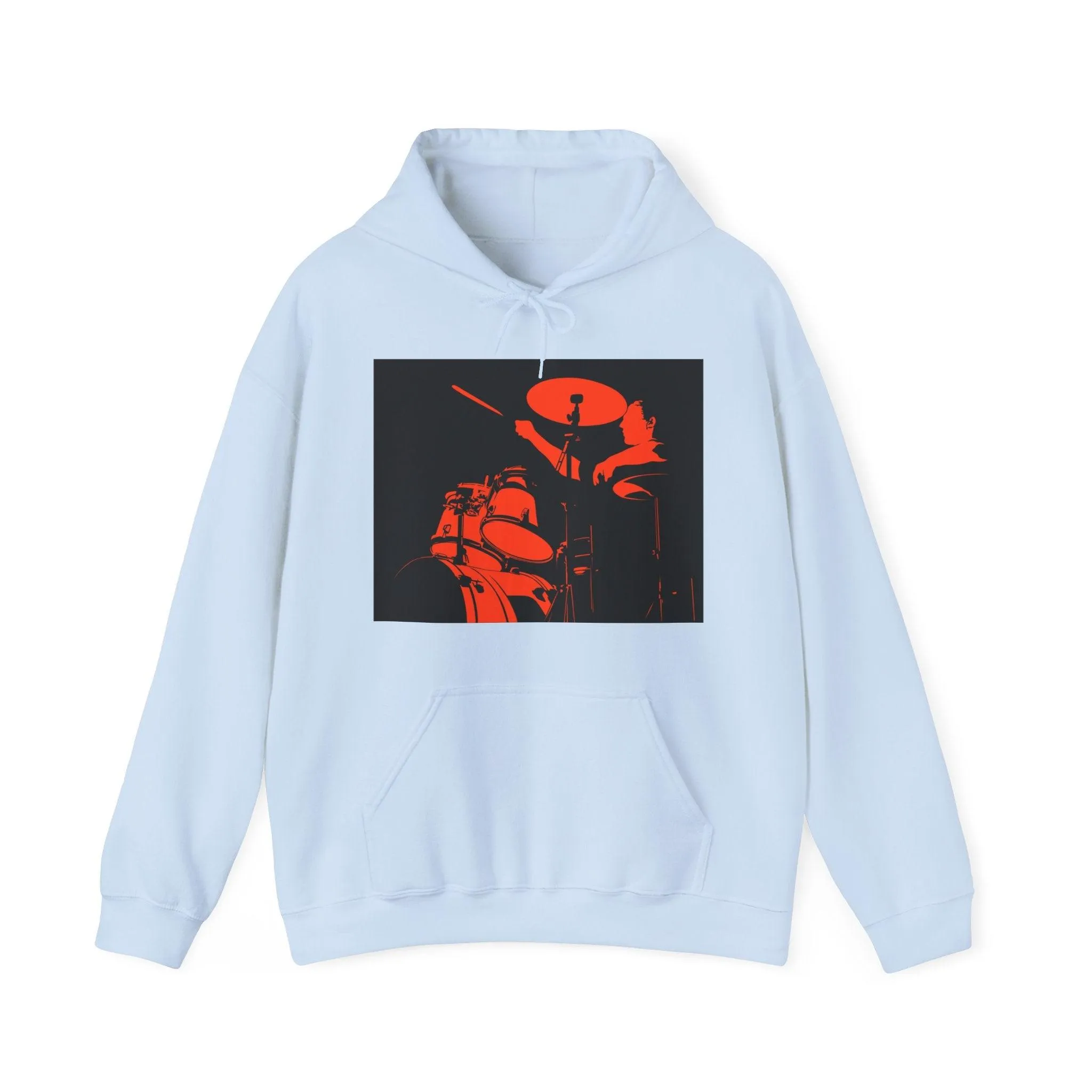 Red Black Drummer Unisex Heavy Blend™ Hooded Sweatshirt