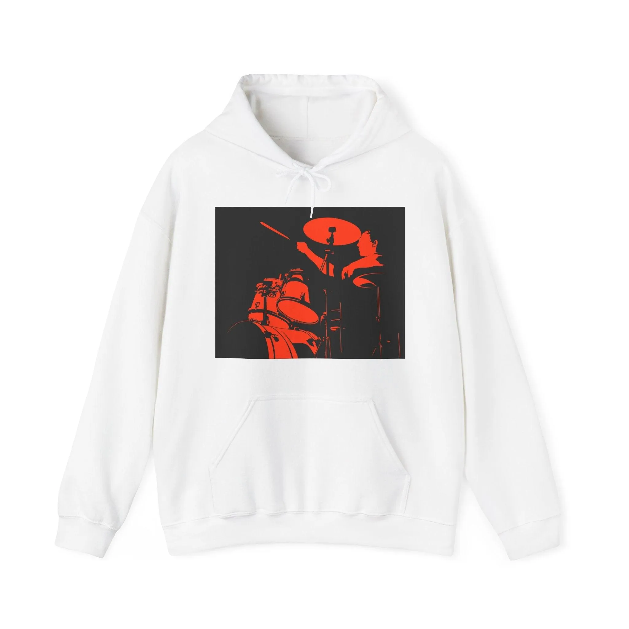 Red Black Drummer Unisex Heavy Blend™ Hooded Sweatshirt