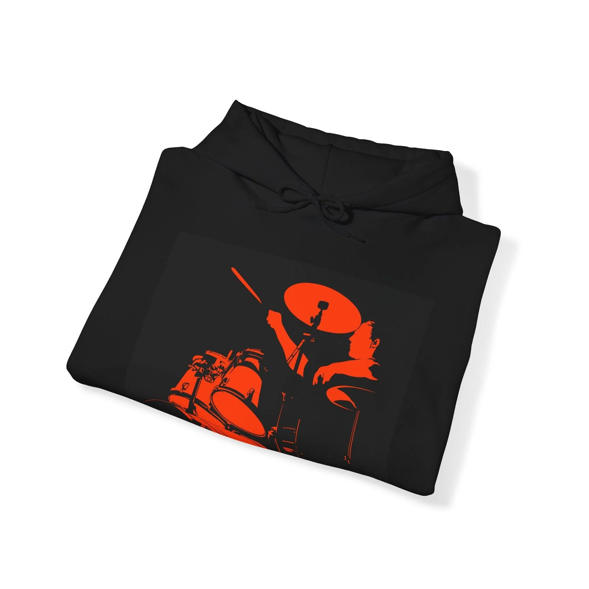Red Black Drummer Unisex Heavy Blend™ Hooded Sweatshirt