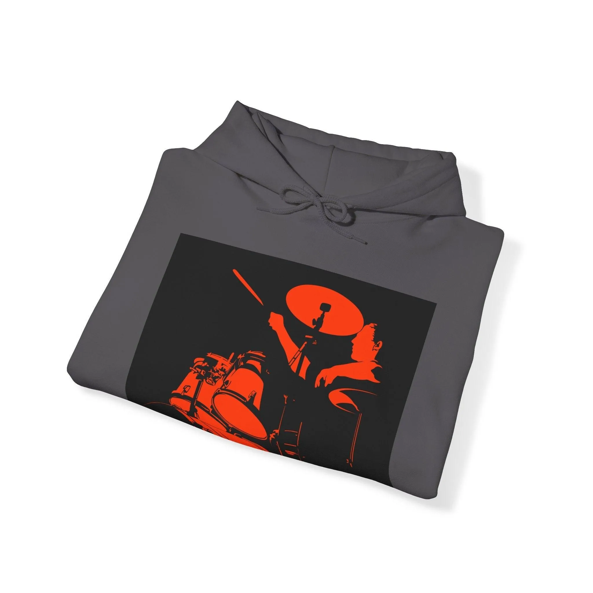 Red Black Drummer Unisex Heavy Blend™ Hooded Sweatshirt