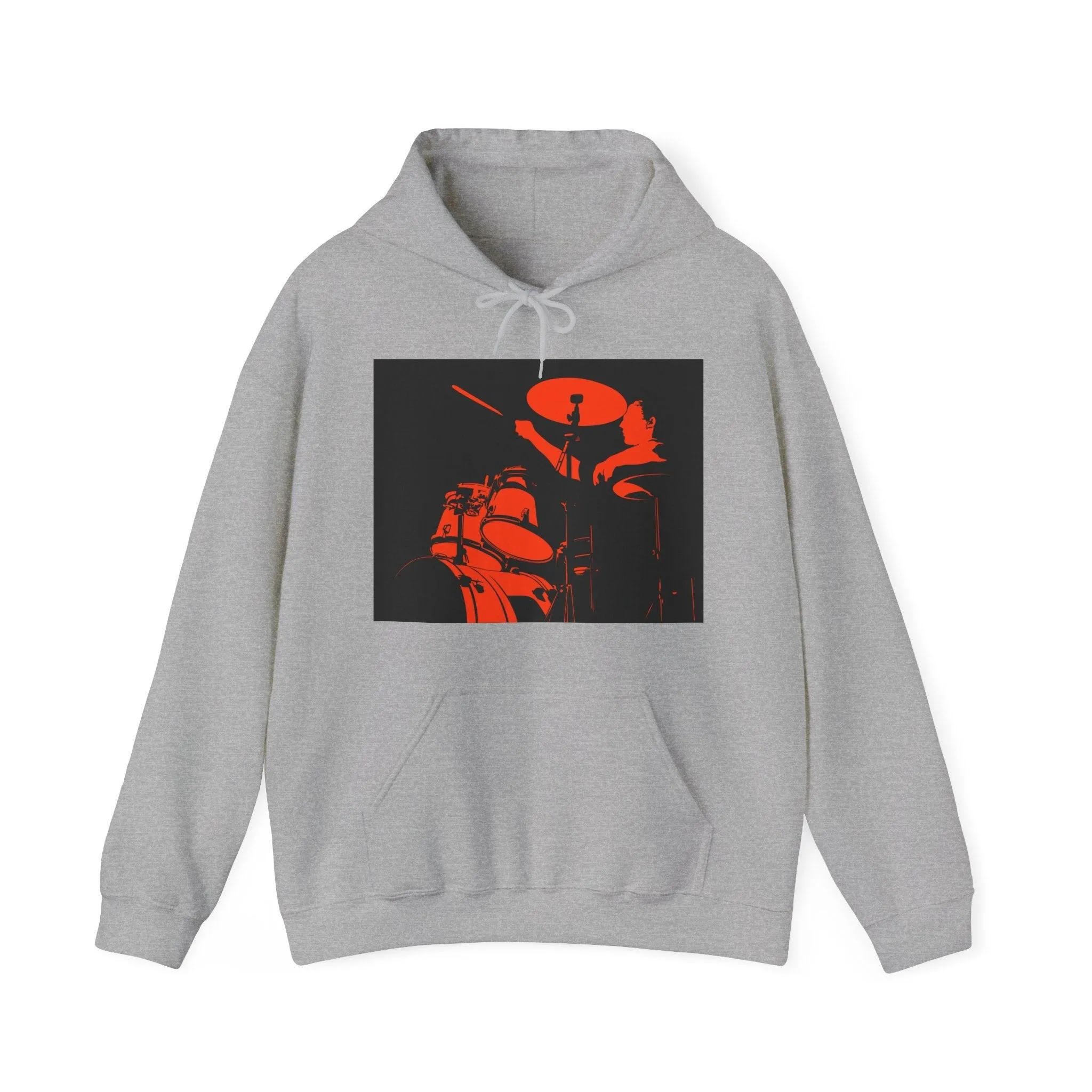 Red Black Drummer Unisex Heavy Blend™ Hooded Sweatshirt