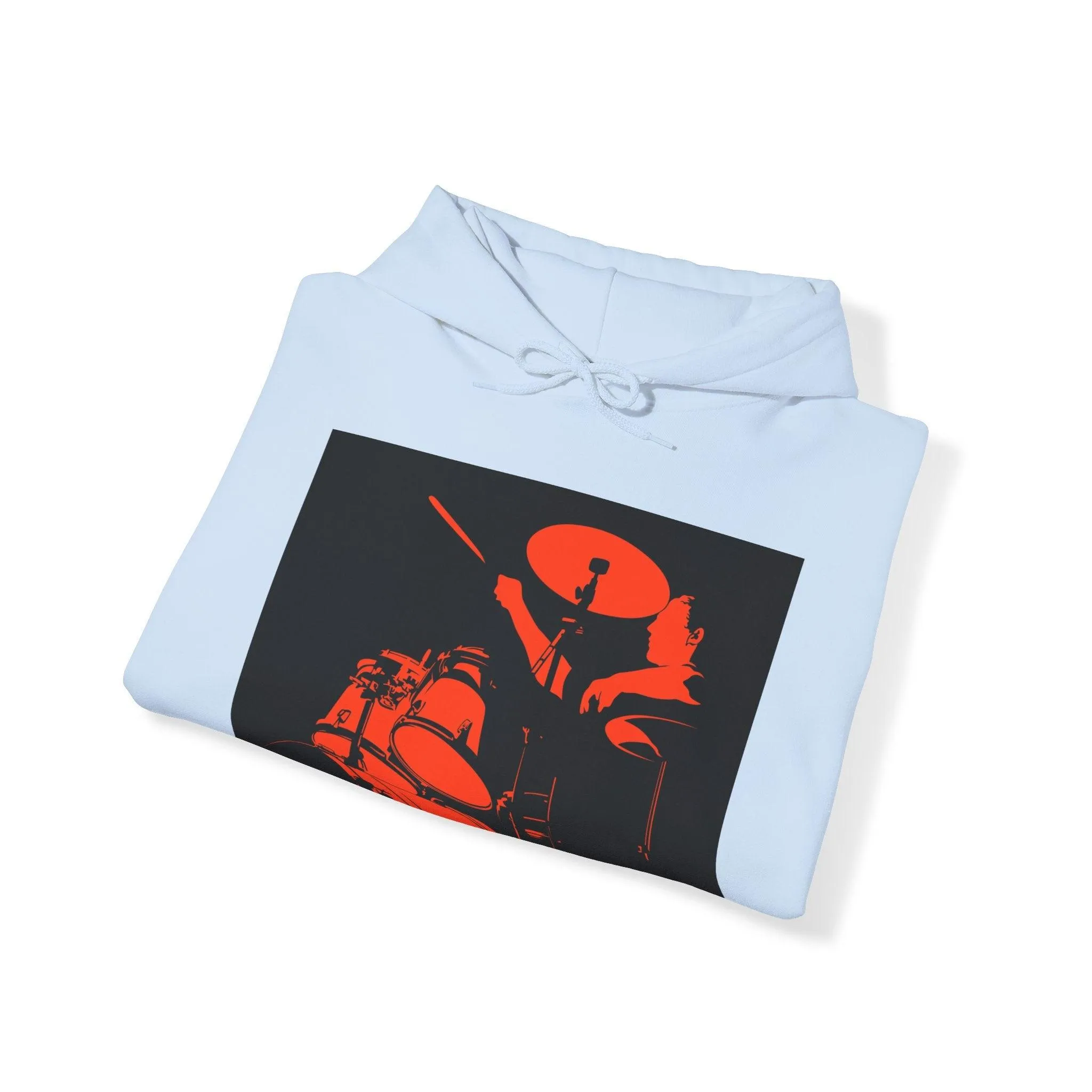 Red Black Drummer Unisex Heavy Blend™ Hooded Sweatshirt