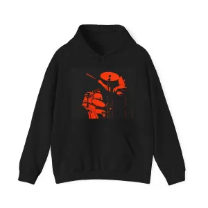 Red Black Drummer Unisex Heavy Blend™ Hooded Sweatshirt