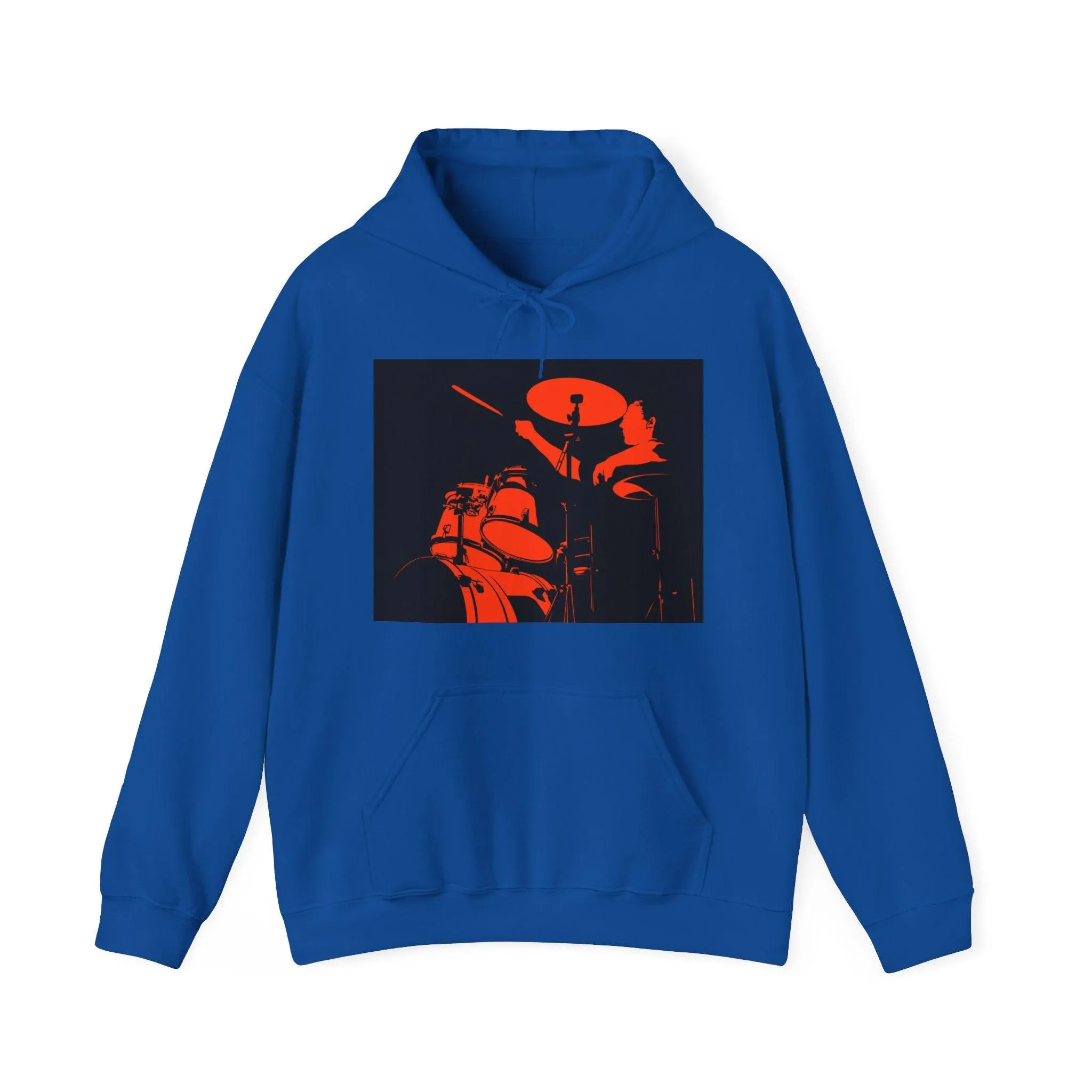 Red Black Drummer Unisex Heavy Blend™ Hooded Sweatshirt