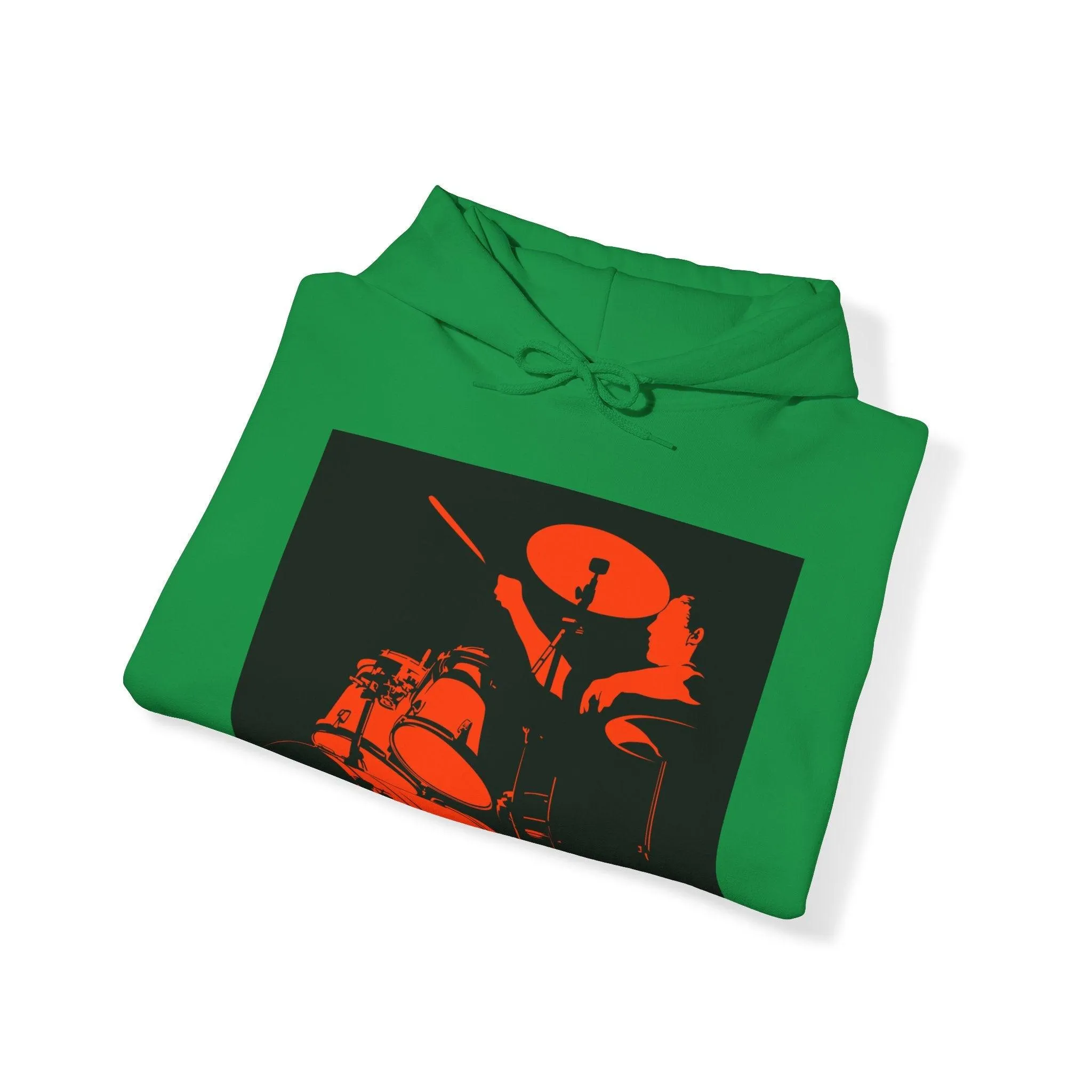 Red Black Drummer Unisex Heavy Blend™ Hooded Sweatshirt
