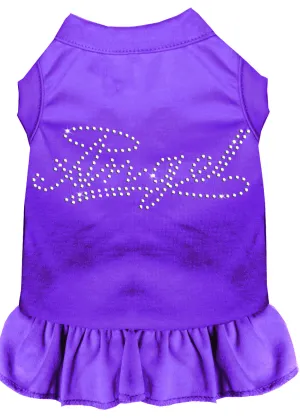 Rhinestone Angel Dress Purple Xxxl