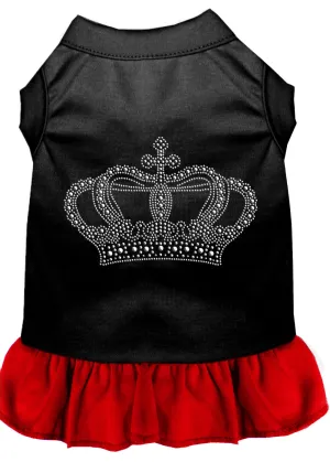 Rhinestone Crown Dress Black With Red Xxxl