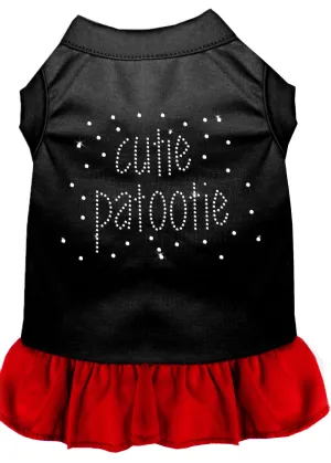 Rhinestone Cutie Patootie Dress Black With Red Xxl