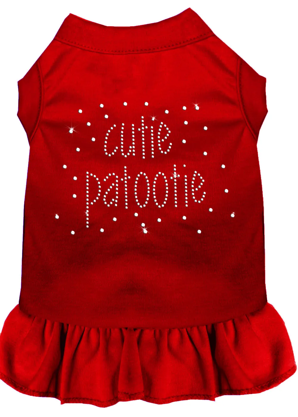 Rhinestone Cutie Patootie Dress Red Sm