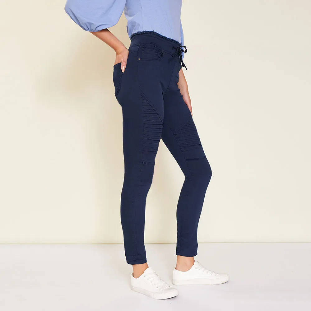Ruby Biker Trousers (Navy)