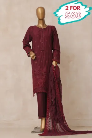 Sada Bahar Viscose Chikankari 3 Piece Suit SBA52