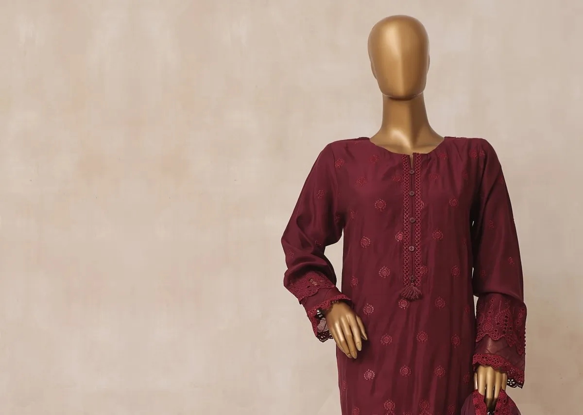 Sada Bahar Viscose Chikankari 3 Piece Suit SBA52