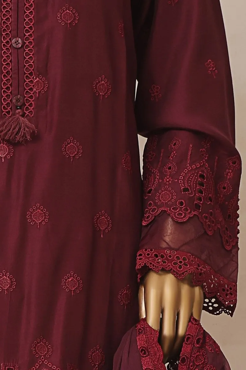 Sada Bahar Viscose Chikankari 3 Piece Suit SBA52