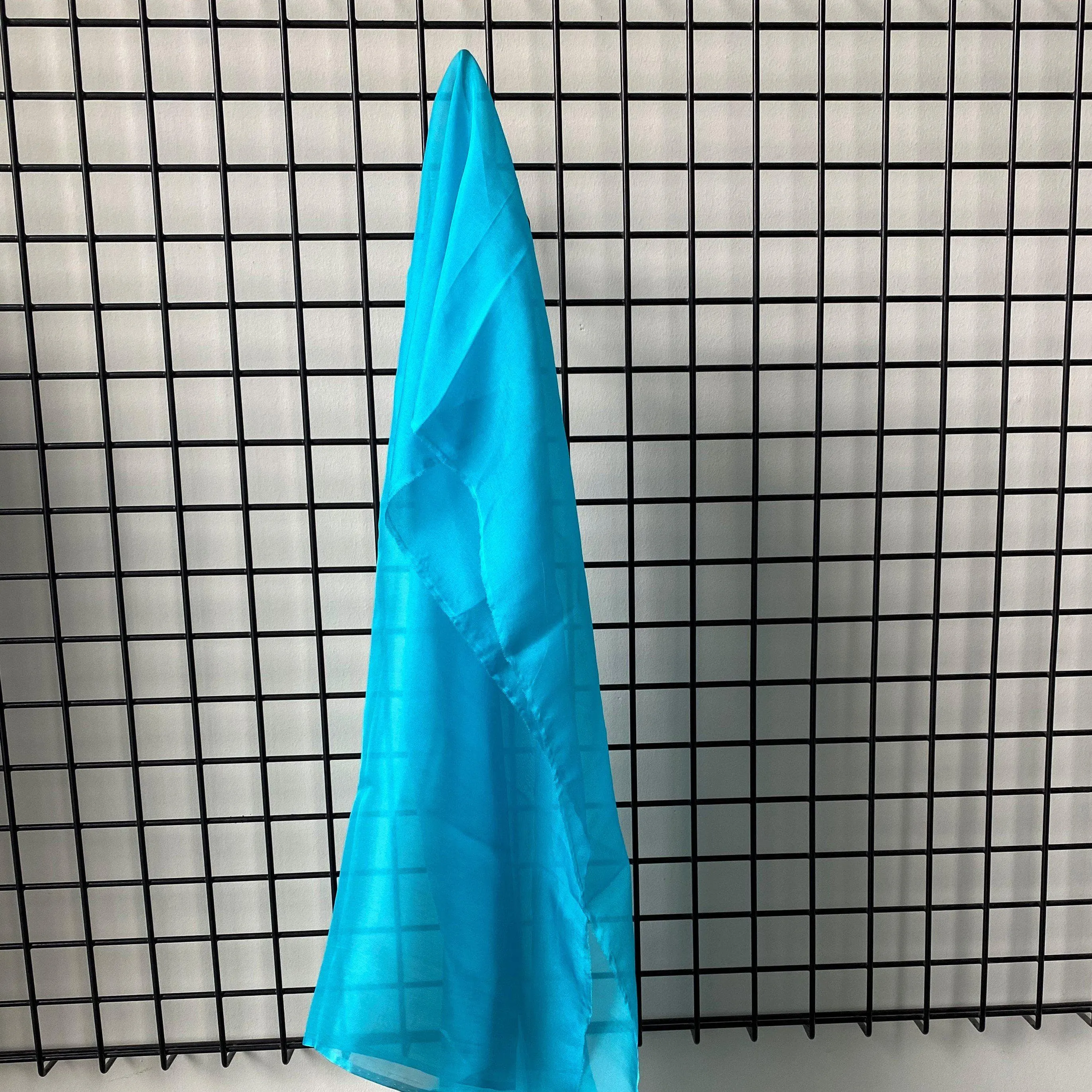Satin Chiffon Aquamarine