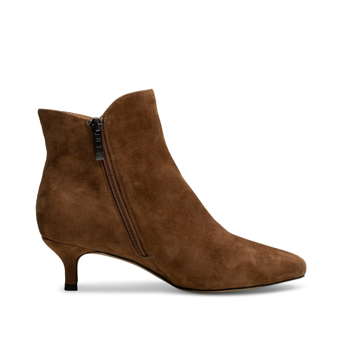 Shoe The Bear Saga Zip Boot in Tan Suede