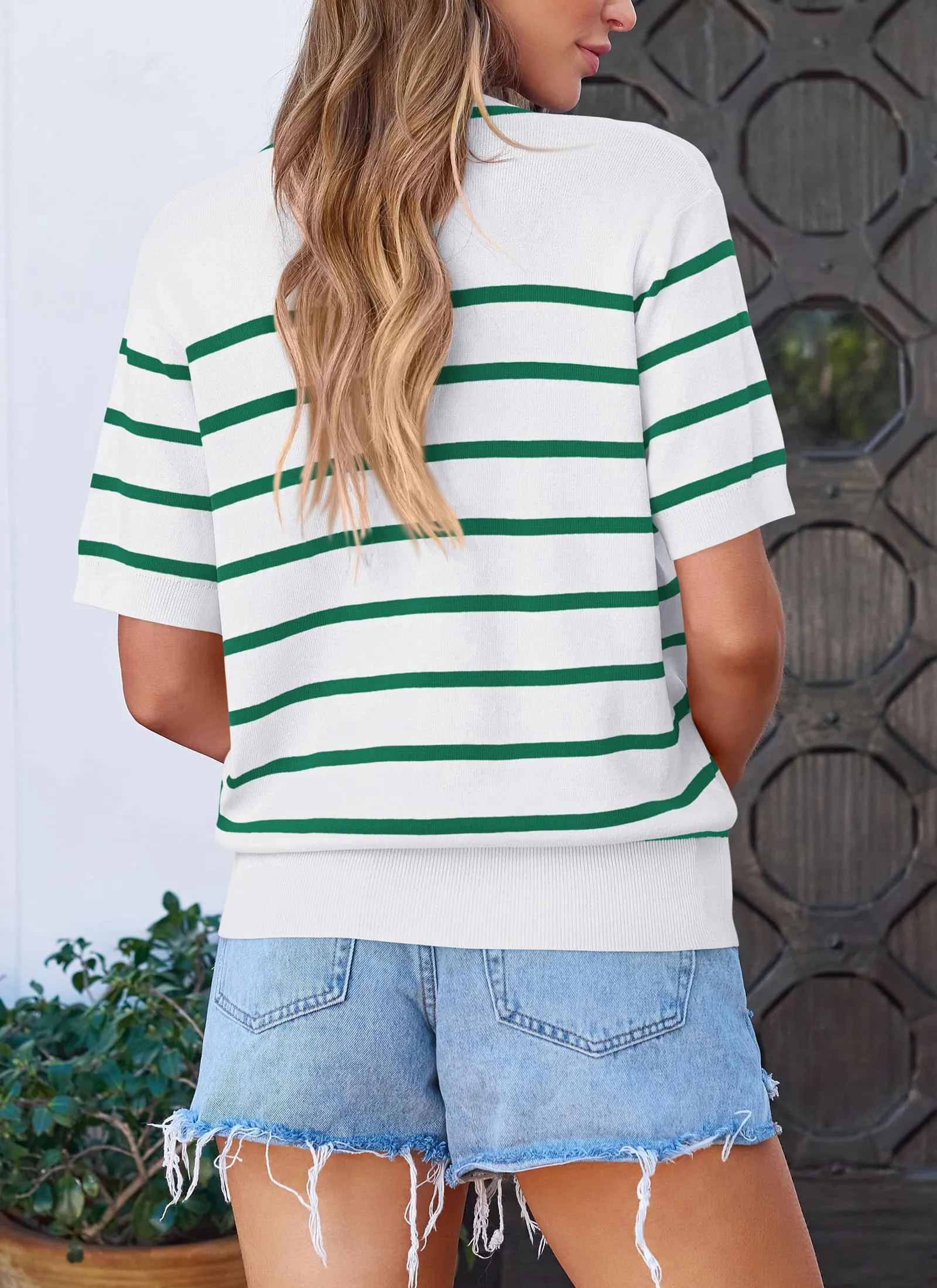 Short Sleeve Knit Going Out Top