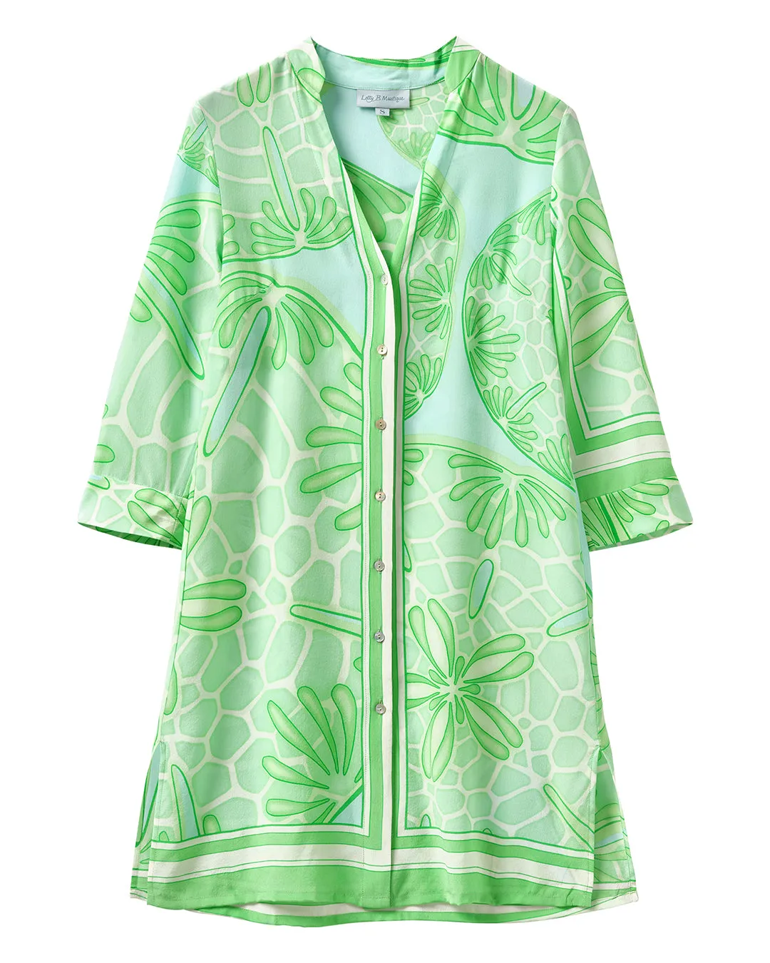 Silk Shirt Dress SAND DOLLAR
