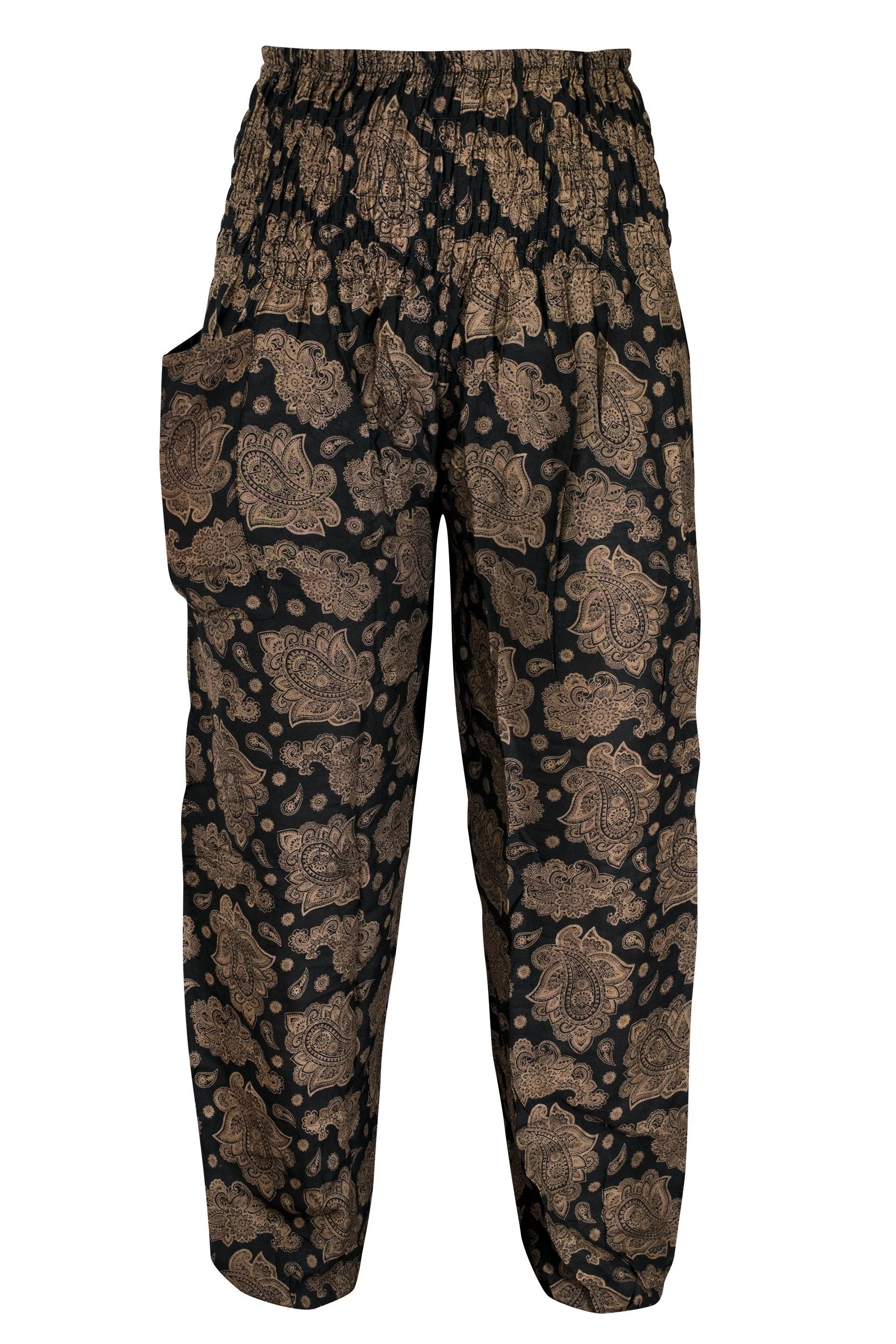 Soft and Comfortable Smocked Waist Pyjama Trousers | Lounge and Yoga Pants