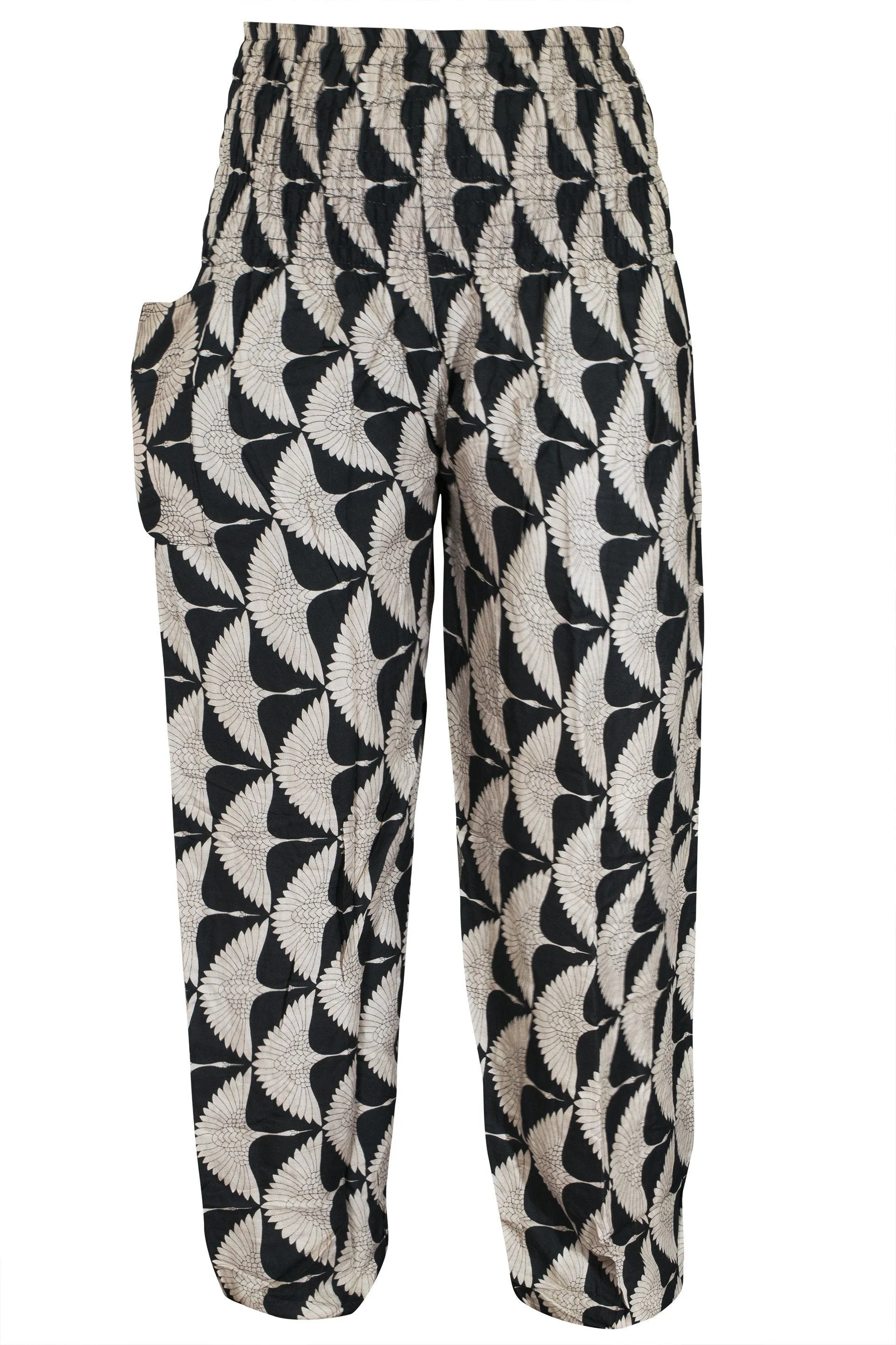 Soft and Comfortable Smocked Waist Pyjama Trousers | Lounge and Yoga Pants