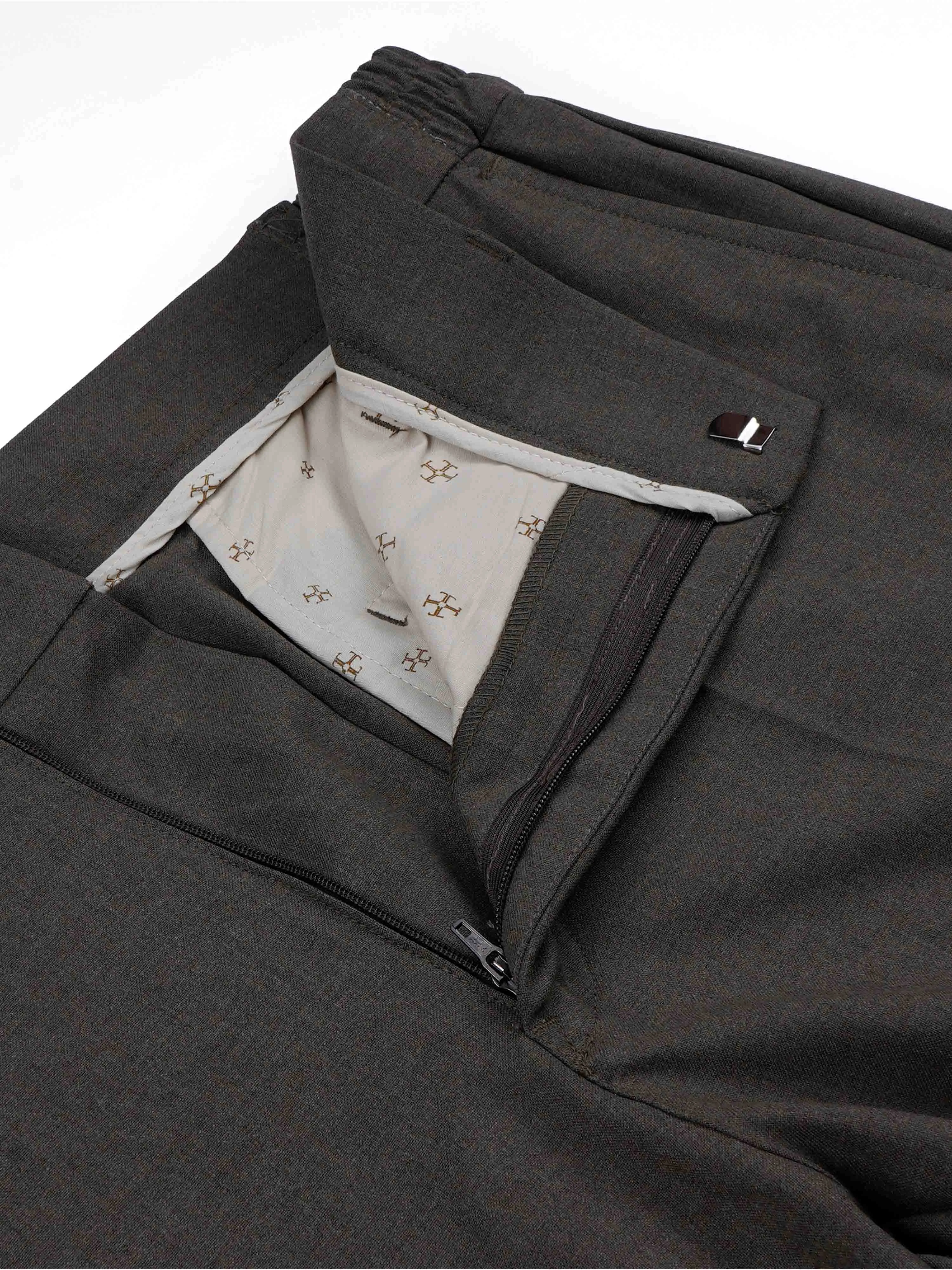 Soft Miracle Brown Relaxed Trousers