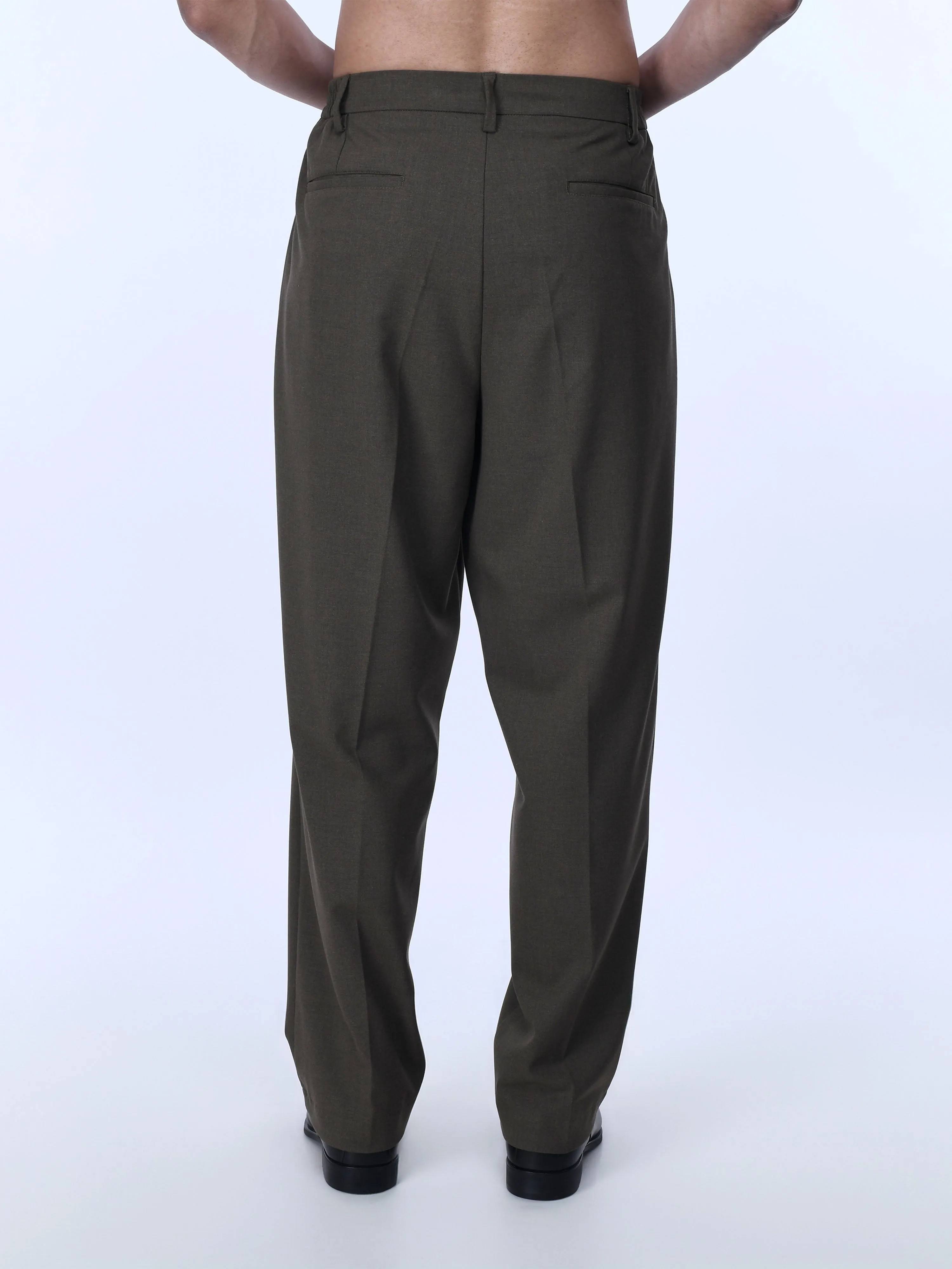 Soft Miracle Brown Relaxed Trousers