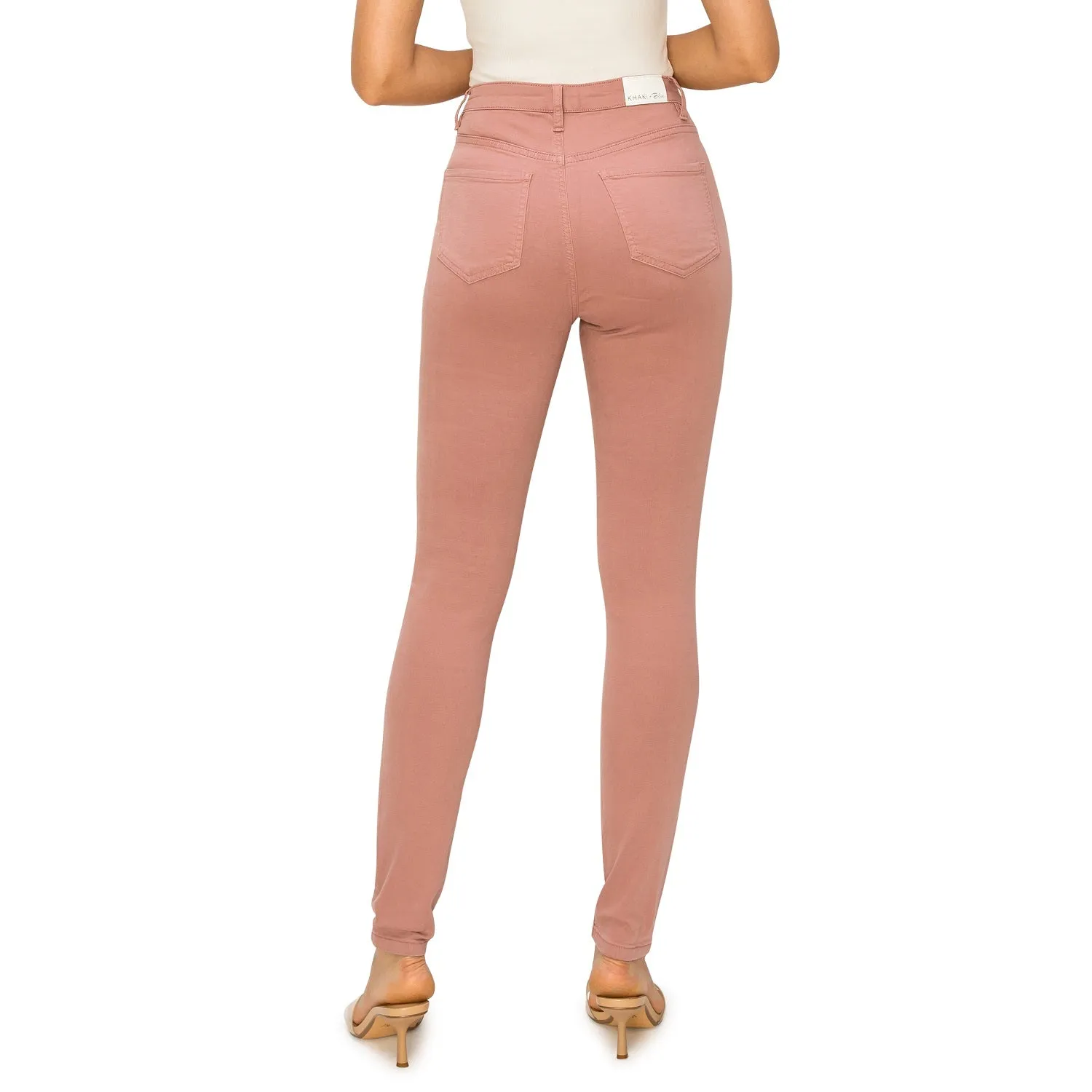 Soft Stretchy High Rise The Everyday Skinny Jeans - Mauve Pink