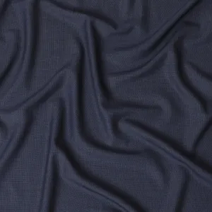 Steel blue plain Premium pure Italian super 150's all wool suiting fabric-14806
