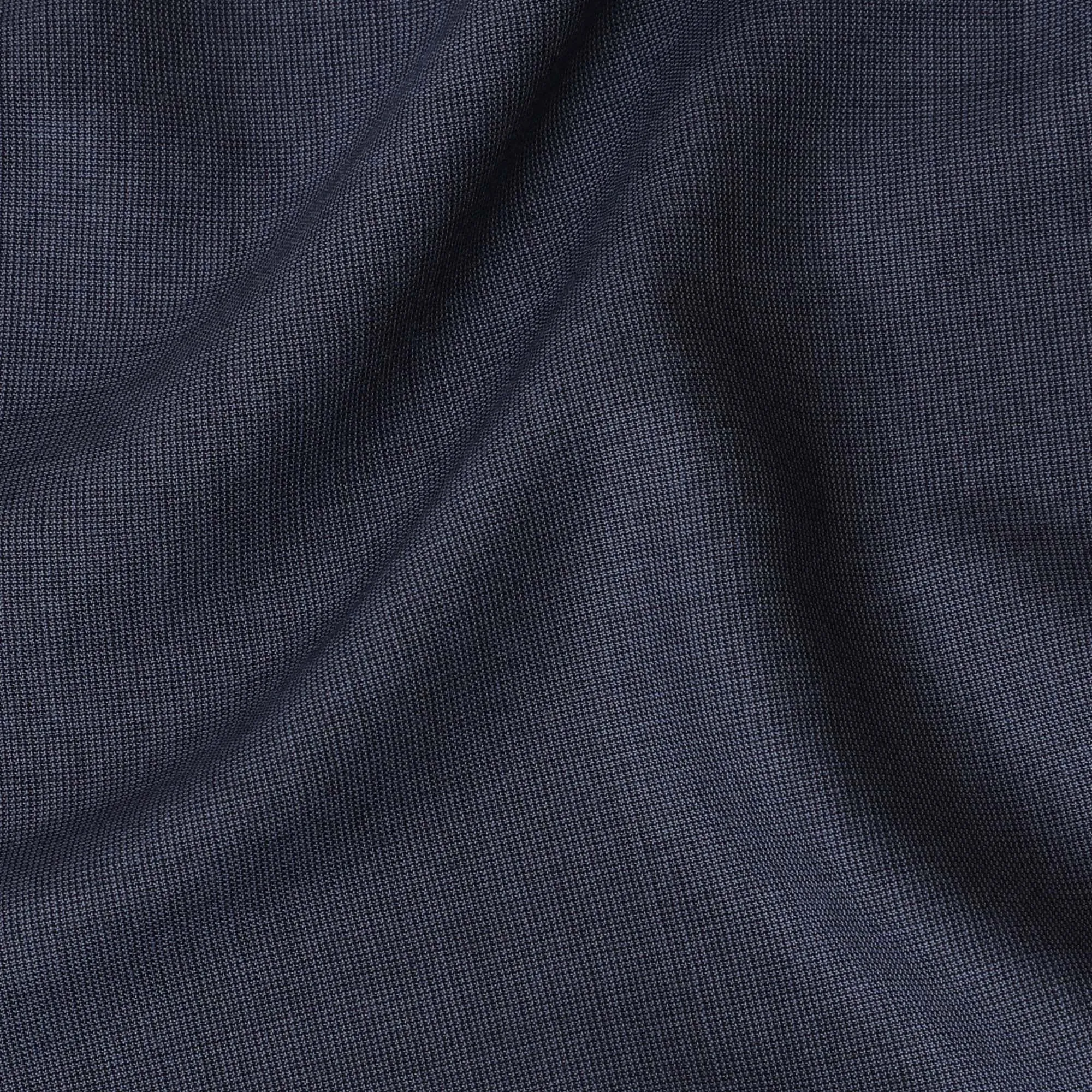 Steel blue plain Premium pure Italian super 150's all wool suiting fabric-14806
