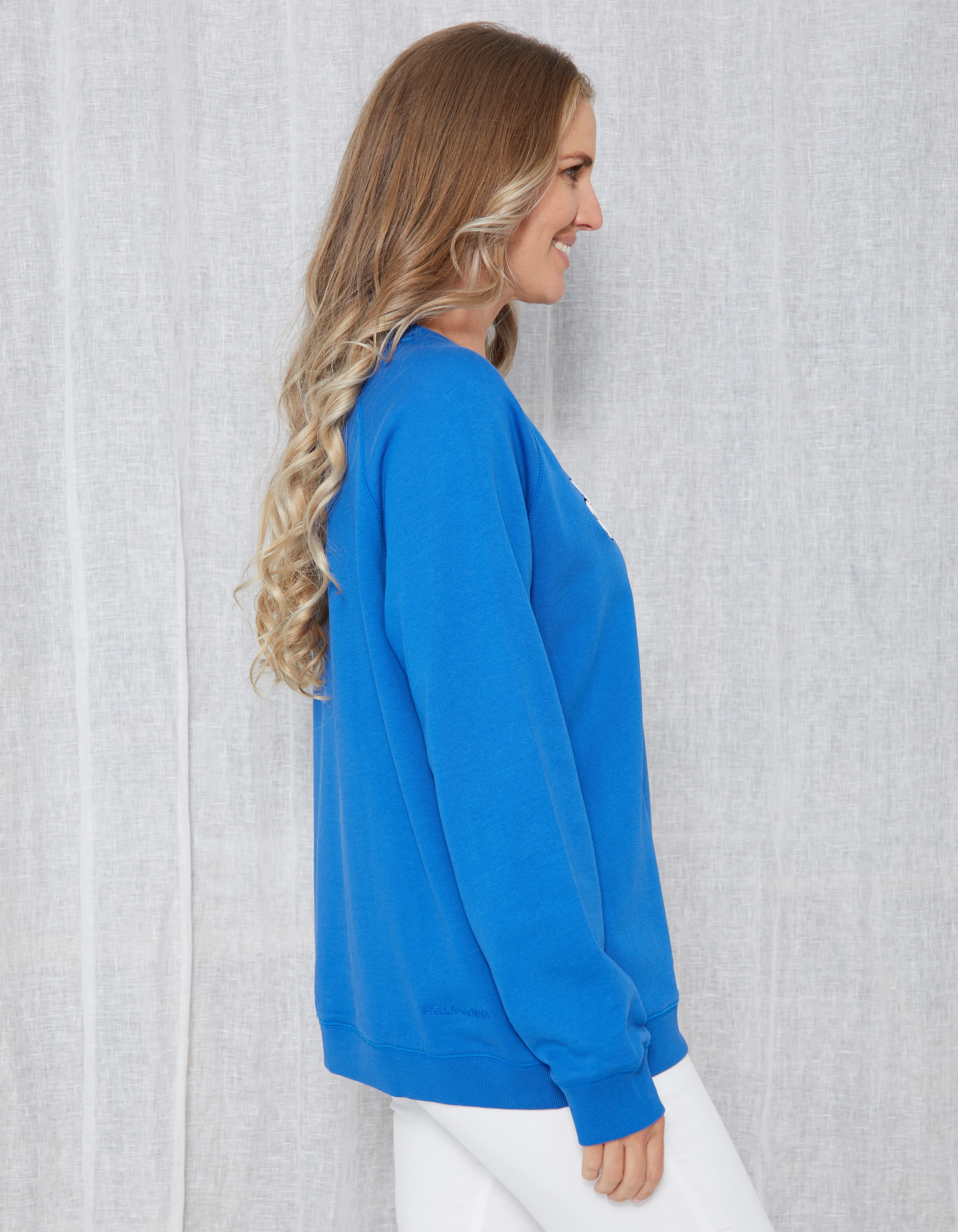 Sweater - Blue Sapphire S G Logo