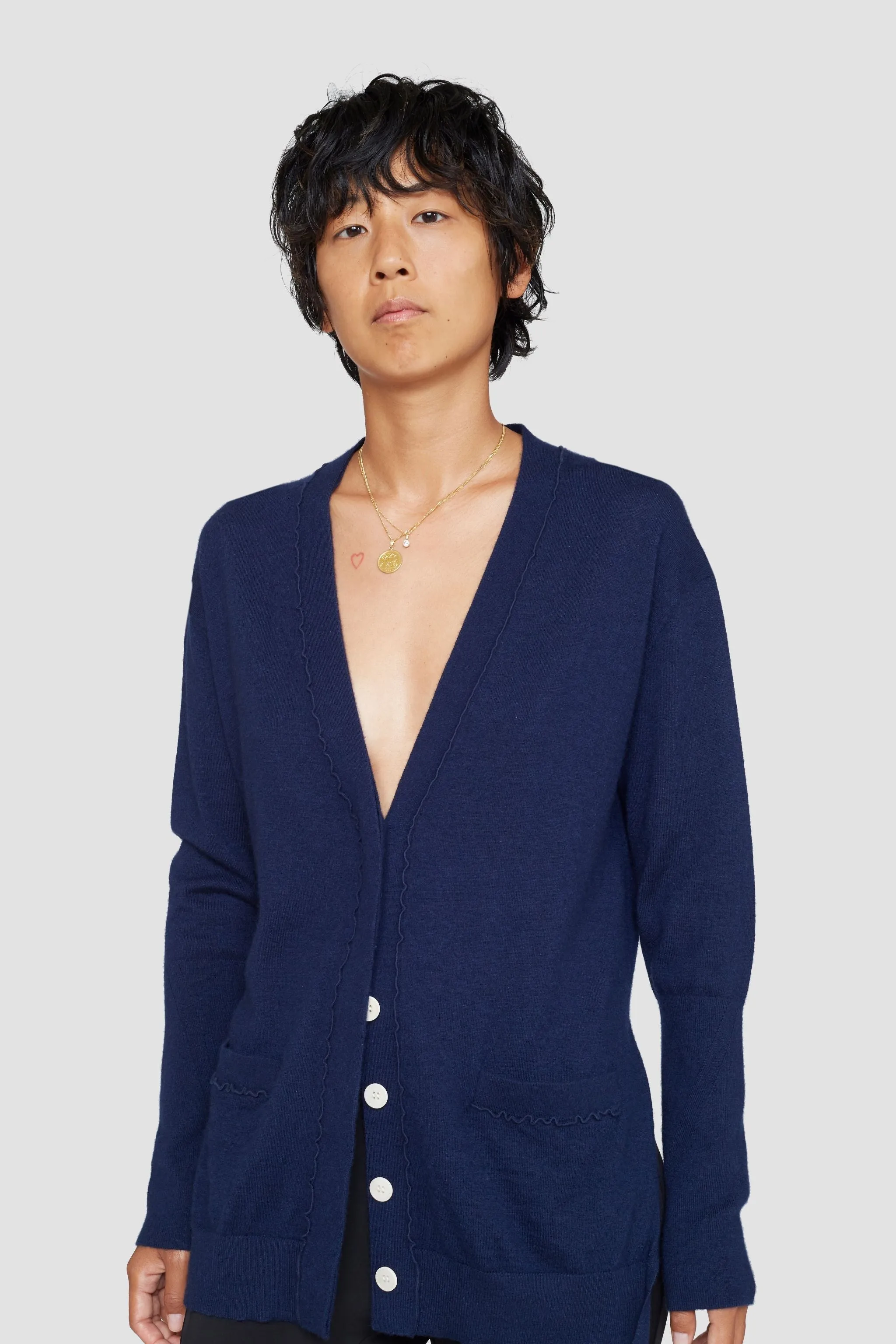 The Cashmere Cardigan With Side Slits