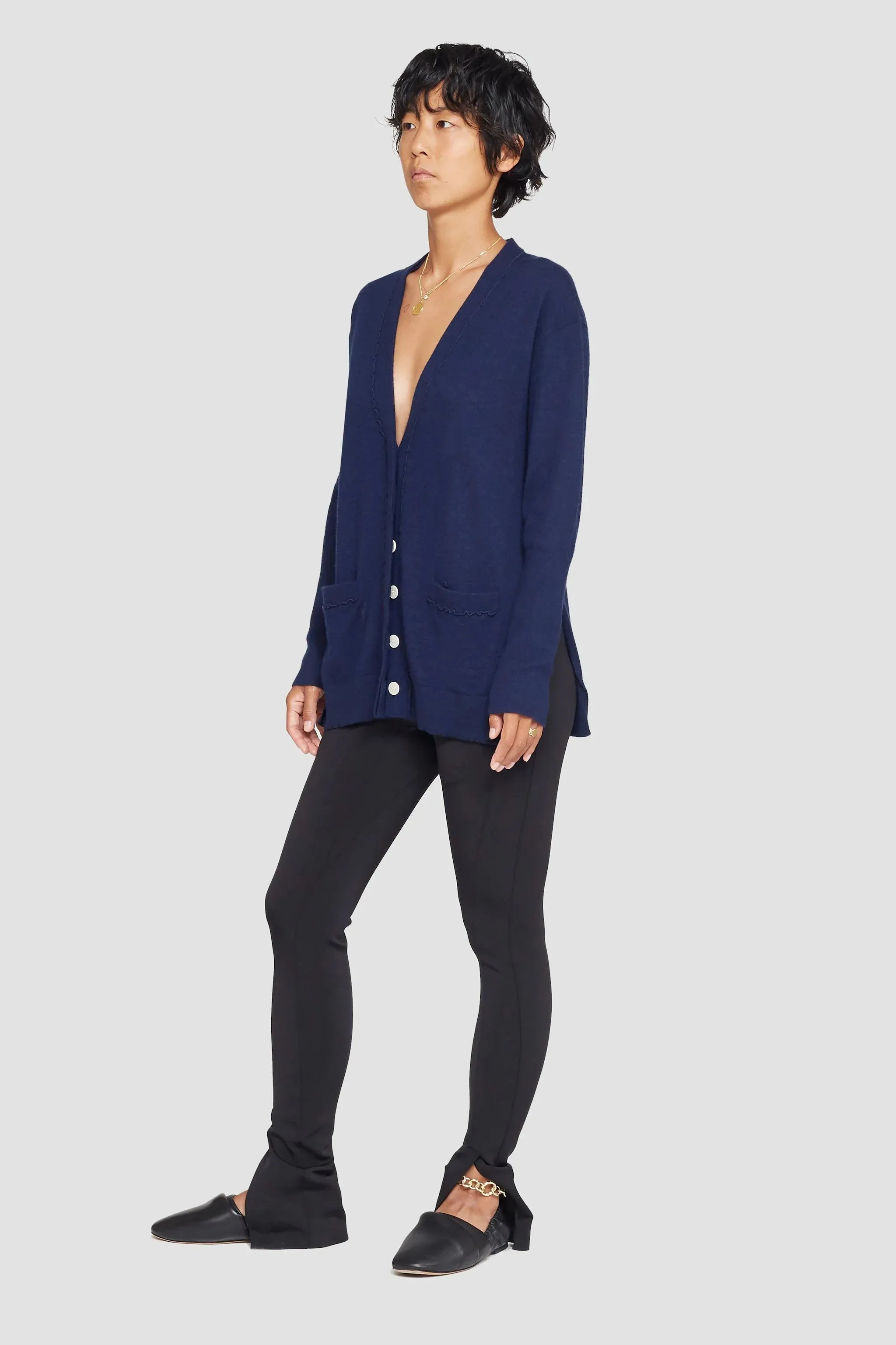 The Cashmere Cardigan With Side Slits
