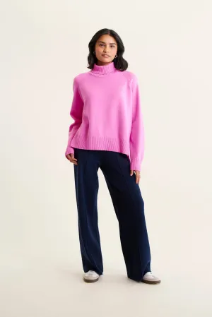 Toastie Merino Cashmere Polo In Lipstick