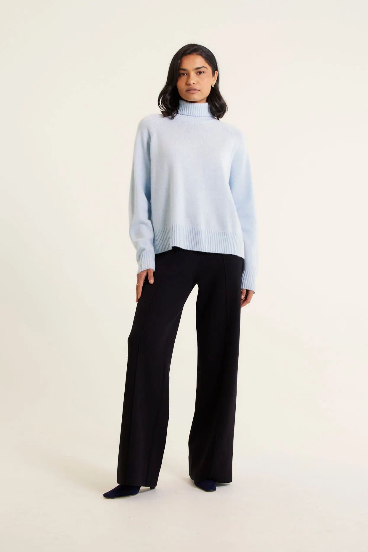 Toastie Merino Cashmere Polo In Pewter